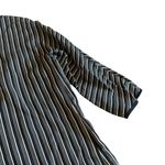 Max Mara Studio Striped Dress Crossover Retro Y2K 3/4 Sleeves Size 8 Women's Photo 9