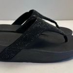 FitFlop Lottie Shimmer Crystal Thong Sandals Black Size EU 38/ US 7 T82-001 Photo 2
