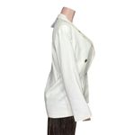 SABINA MUSAYEV Henry Oversized Twill Jacket, Off White, Small White Photo 7