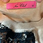 Nice Club Women’s lace front crew neck sweater Size M Size M Photo 3