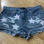 Forever 21  Eras Tour jean cut off shorts with sequins stars Photo 2