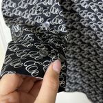 Equipment NWOT  Logo Signature Satin Button-Up black Blouse size medium Photo 3