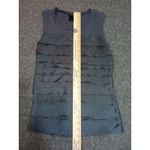 Ann Taylor  Women's Tank Top Ruffle Front Shirt Office Party Gray Size Small Photo 1