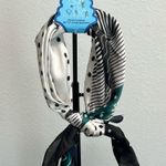 Sunday State | Black, Navy, White & Green Geometric Design Scarfs✨ Black Photo 0