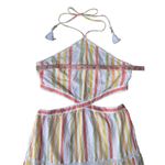 Aerie  Striped Cut Out Halter Maxi Dress Photo 9