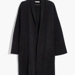 Madewell Rivington Sweater Coat Merino Wool Womens XS Dark Gray Photo 0