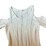 Bella Dahl  cold shoulder white distressed top Photo 1