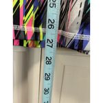 Xersion  Womens‎ Athletic Jacket Multi Color Geo Print 1/4 Zip Size Large Hood Photo 3