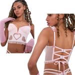 For Love & Lemons NWT  Heart Bustier Size Small Photo 1