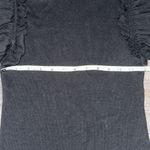 EXPRESS Ruffled Sleeve Black Top Photo 6