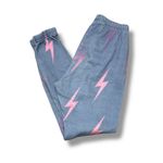 Aviator Nation  Blue, Pink, & Purple Bolt Repeat Sweatpants‎ Photo 3