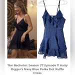 Japna Navy Blue White Polka Dot Romper Size S Photo 1