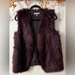 DKNYC Faux Fur Vest in Deep Purple Photo 6
