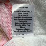 Talbots  100% Cotton Lightweight White Pink Orange Floral V Neck Sweater Size M Photo 3