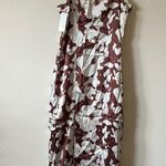 Silk Maison Classic High Slit Silk Slip Dress VANDYCK BROWN size S C5 Photo 2