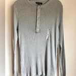 INC Ribbed Gray Half Photo 0