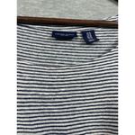 Adrienne Vittadini Adrienne Vittadini 100% Linen Womens Shirt Striped Blue Size 1X Photo 1