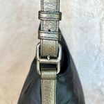 Burberry Black Nylon & Metallic Leather Shoulder Bag Photo 9