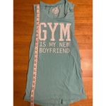 Womens So Motivational Workout Small Tank Top Blue Photo 4