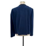 J. McLaughlin  Fanning Jacket‎ Blazer Braided Trim Navy Blue Size Large Photo 7