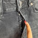 Free People  We the Free Zuri Mom Jeans Dusty Roads Black Distressed. Size 24 Photo 5