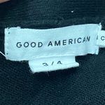 Good American Waisted Cardigan Sweater V-Neck in Black Size 3/4 Photo 10