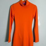 Edikted Rhani Open-Back Bodycon Mini Dress Women's Medium Orange Going Out NWT Photo 4
