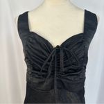 Wild Fable Wild Fable Dress Womens XL Satin Ruched Cup Mini Dress Black Dark Romantic Photo 3