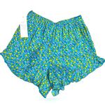 Patrons of Peace NWT Women’s Boutique Skort Blue Floral Ruffled Size Medium Photo 3