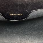 Gucci  Vintage Clutch Gold Tone Clip Closure Black Suede leather COA Photo 4