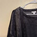 Velvet Black Oversized Sweatshirt Size L Photo 5