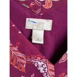 Loft  Shift Dress Paisleu Paisley Floral V Neck Sleeveless Chiffon BOHO Lined S M Photo 1