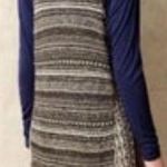 Anthropologie  Moth crochet knit Sleeveless Sweater Vest Duster Size XS/S‎ Photo 1