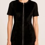 Elie Tahari  Coralie‎ Calf Hair Zip Up Dress Black NWT Sz 0 Photo 0