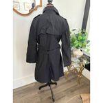 London Fog  Womens XL Black Trench Coat Double Breasted‎ Belted Classic Photo 2