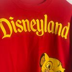 DISNEY DISNEYLAND LION KING SIMBA & NALA CREW NECK SWEATER ADULT small Red Photo 1