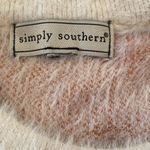 Simply Southern  Crew Neck Cow Patterned Long Sleeve Fluffy Sweater Size LARGE Photo 4