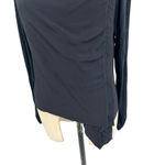 Aritzia Babaton Olivier Draped Asymmetric Jacket Top Zip Crepe Black Size Medium Photo 3