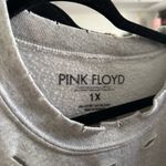 Pink Floyd Crew Neck Distressed Pullover Sweatshirt Gray Size 1X Photo 2