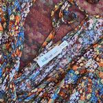 MICRO FLORAL PRINT BABYDOLL RUFFLE DRESS Orange Photo 4