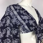 Raga  Cropped Wrap Top Handkerchief Sleeves Photo 15