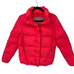 Hunter Puffer Jacket Womens XS Hot Pink Polyester Zip Pockets Full Zip Snap Photo 0