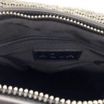 AQUA Women's Black Scrunchie Mini Crossbody Bag Black Rhinestone Strap New Photo 11