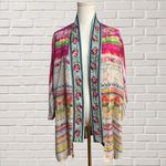 Johnny Was  Reversible Embroidered Patchwork Kimono Jacket XS Fits up to M Photo 2