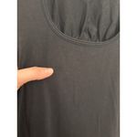 Lululemon  Dress Womens 6 Pima Cotton Open Back Midi Black Sleeveless Stretch Photo 2
