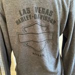 Harley Davidson Women’s Embellished Script Clutch Pullover Hoodie‎ medium Gray Photo 4