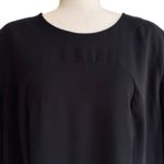 Sergio Hudson X Target Dress Black Strong Shoulder Long Sleeve Midi Plus Size 2X Photo 5