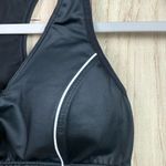 Moving Comfort  Black Sports Bra with White Trim Photo 1