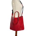 Dolce & Gabbana  Red Patent Leather Woven Tote Bag Archive Photo 3