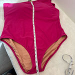 J.Crew NWT Plus Size  Pink Bow One-Shoulder One-Piece Swimsuit - Size 22 Photo 12